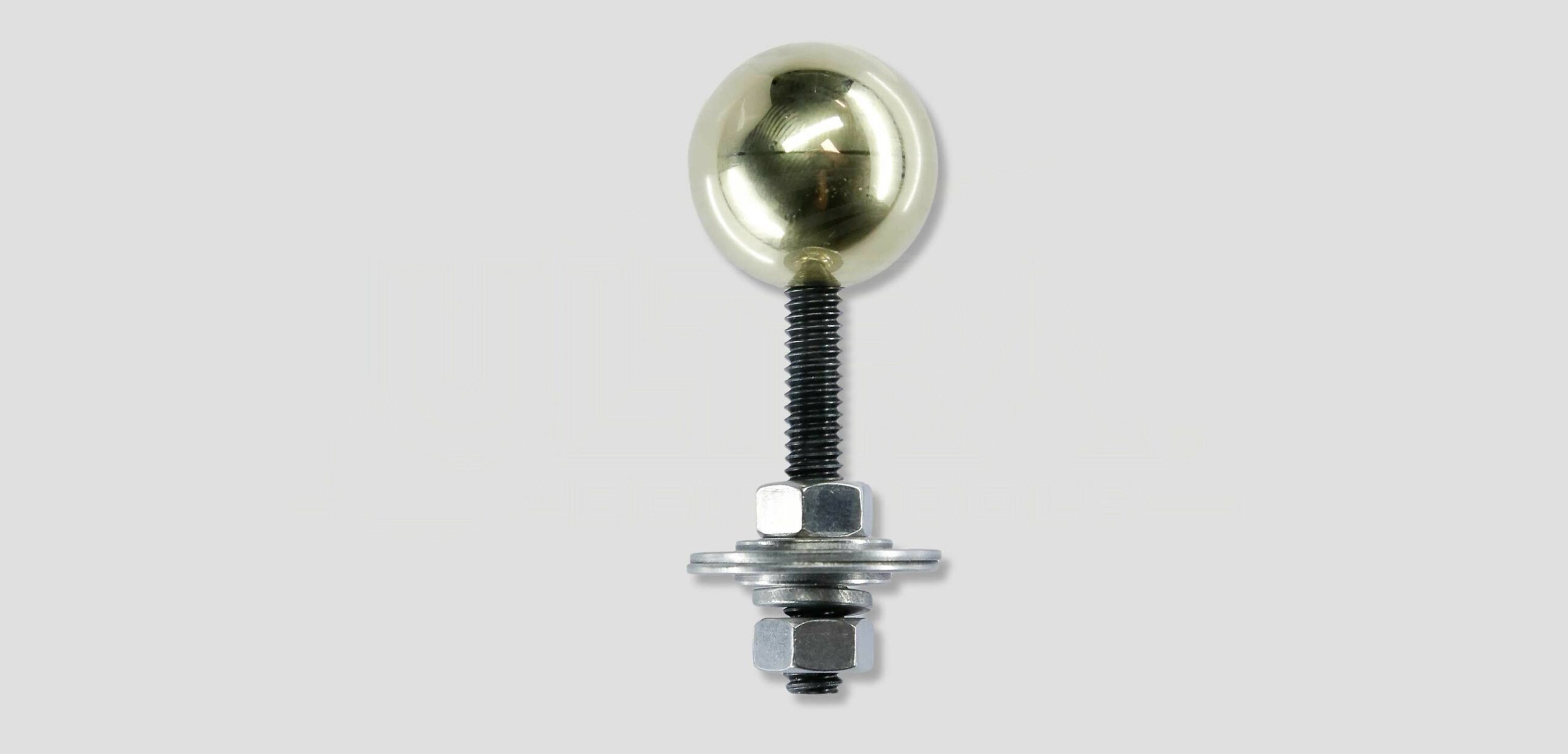 1" Brass ball with 1/4-20 x 1-1/2" stud