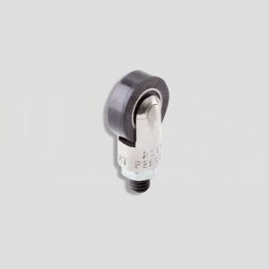 1" Roller Screw-on Tip with HARD FLAT WHEEL BLACK