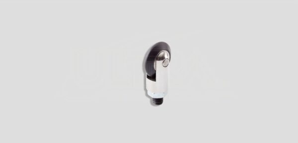 1" Roller Screw-on Tip with HARD SHARP WHEEL BLACK