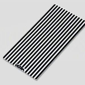 12" A4C-LED White & black STRIPED lens cover
