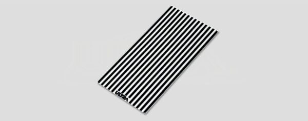 12" A4C-LED White & black STRIPED lens cover