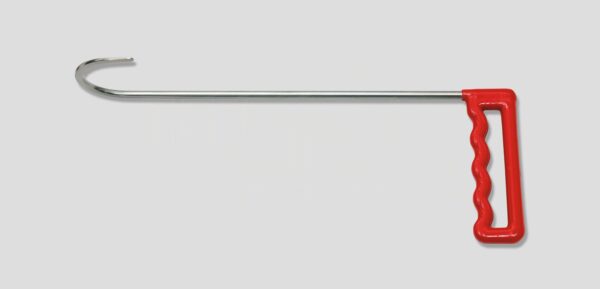 12" Lt door hook 180 degrees 5" blade Rubber-dipped Pistol handle