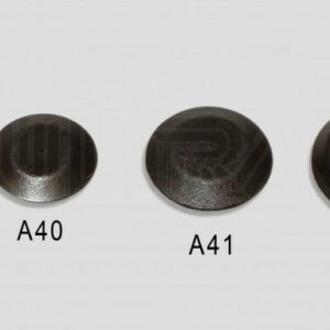 1/2" plug - flush blk. plastic