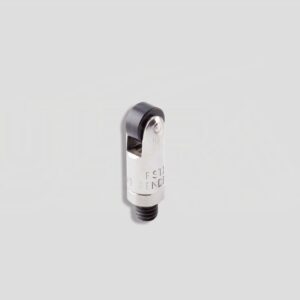 1/2" Roller Screw-on Tip with HARD FLAT WHEEL BLACK