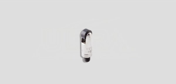 1/2" Roller Screw-on Tip with HARD FLAT WHEEL BLACK