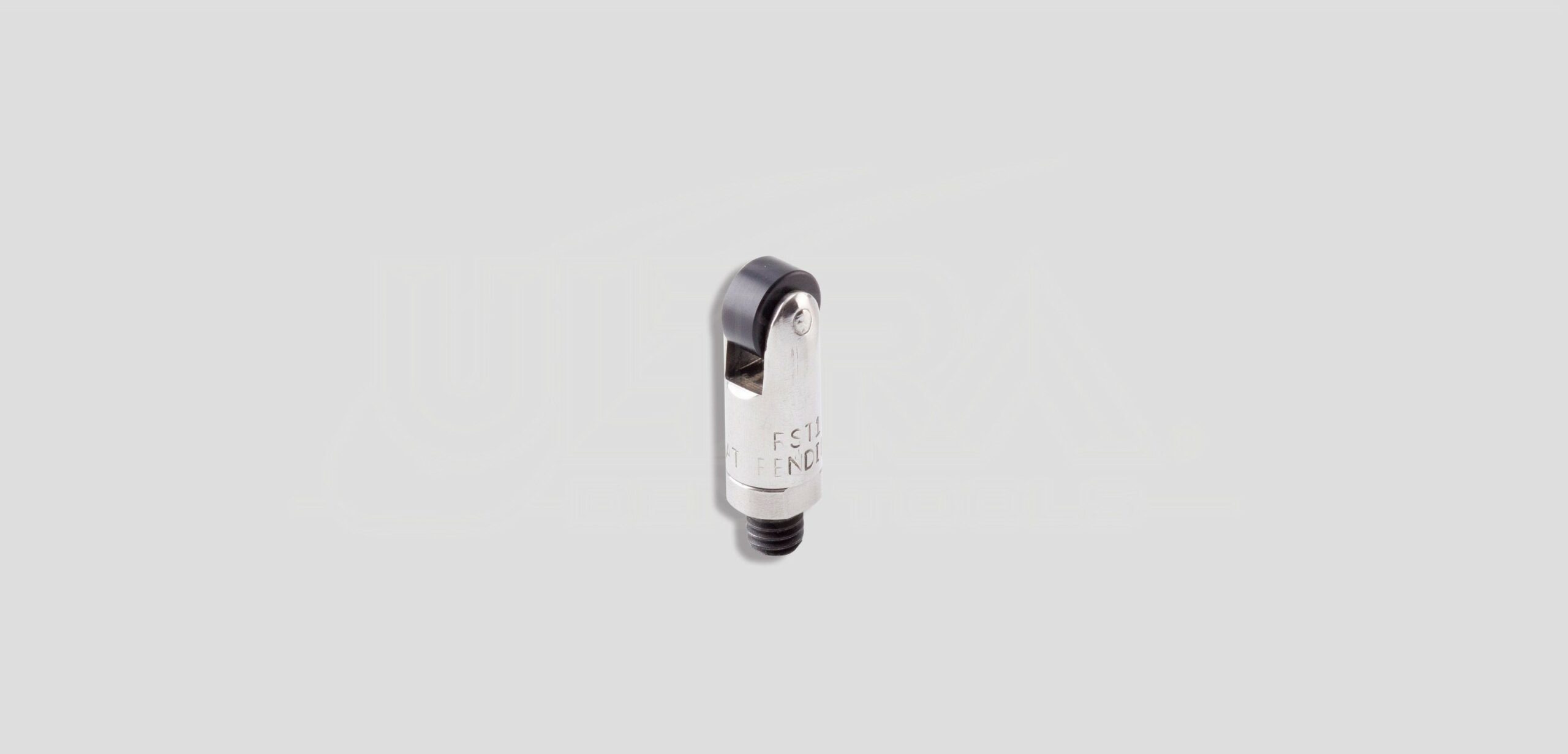 1/2" Roller Screw-on Tip with HARD FLAT WHEEL BLACK