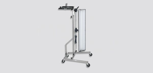 12' X 12" Glue Tray w/A61b Bracket w/adj. tube (adjusts 9" - 12") for A61 Case Cart & A1B's