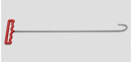 22" Lwr door hook 180 degrees 5" blade