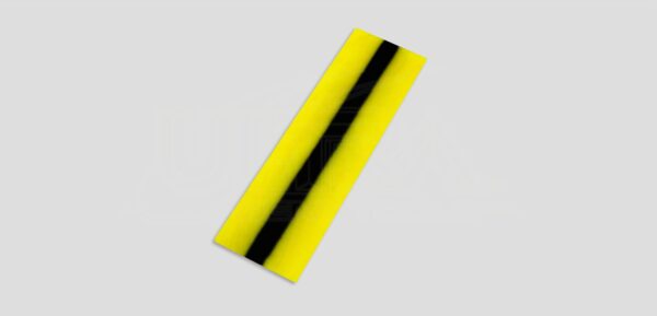 24" A4BAC/DC Yellow w/black fade lens cover-for flourescent lights