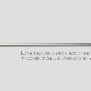 30" Hail rod 90 degrees 7/16" diam.,double screw-on tip, uses A44