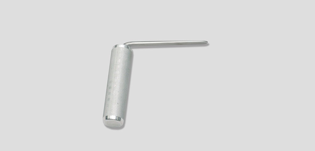 3.5" Hail pistol 0 degrees 3-1/2" blade w/knurled aluminum handle
