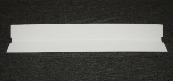 36" White plastic 'v' reflector shield -fits all A1B's (behind bulb)