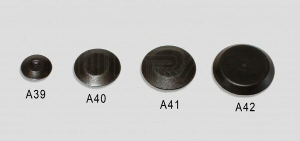 3/8" plug - flush blk. plastic