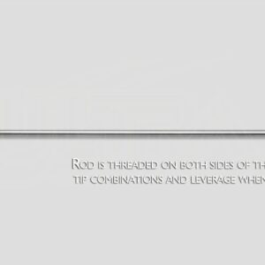 42" Hail rod 90 degrees 9/16" diam.,dbl screw-on tip, uses A45