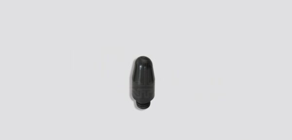 7/16" Hammer tip, black acetal - Round