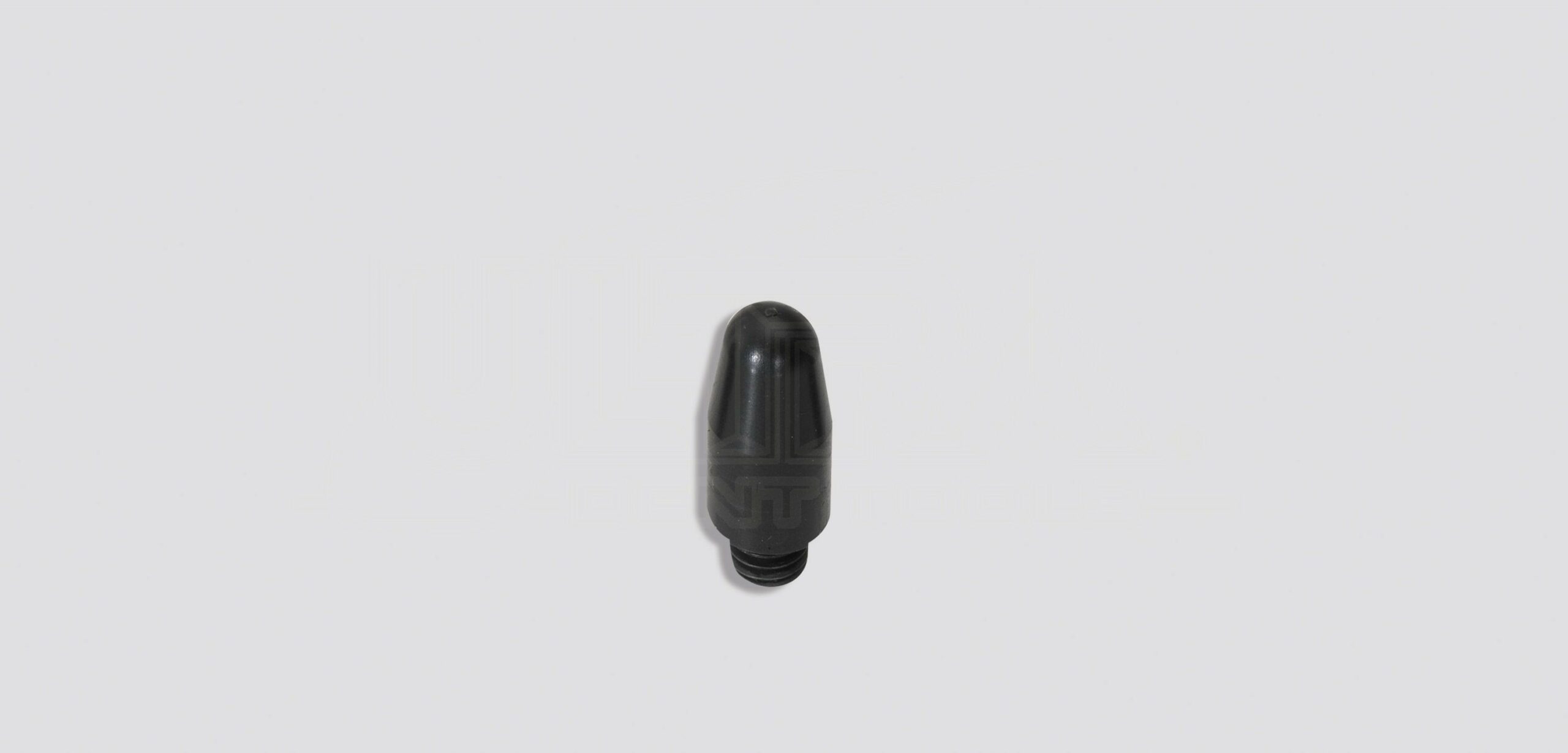 7/16" Hammer tip, black acetal - Round