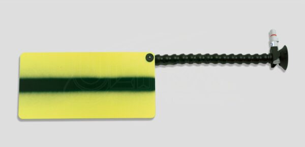Extra large reflection board, 7.5" x 15" w/3" pump-up suction cup, white & yellow w/black fade