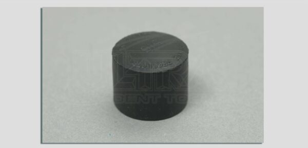 Large black neoprene softip screw-on cap - 3/4", 10-32 thread