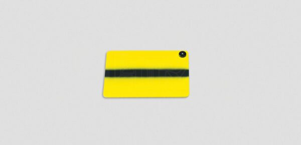 Large reflection board only, 7.5" x 10" White & Yellow w/black fade