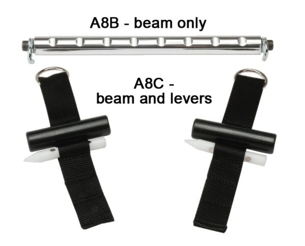 Mini Hail Rod Beam Set - 1 Mini hail rod beam, 2-Hail levers (A8)