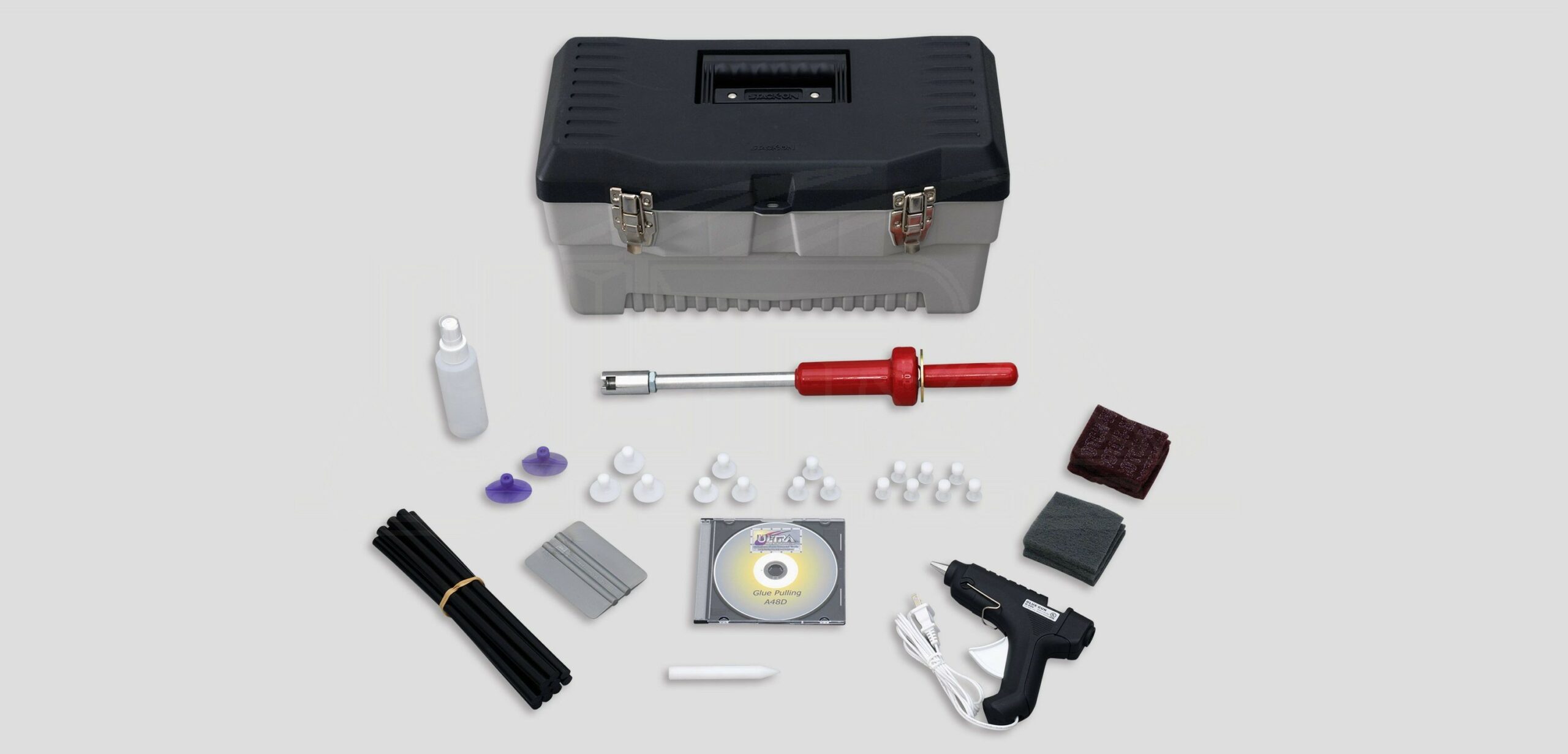 'ULTRA' slide hammer glue puller kit w/instructional DVD